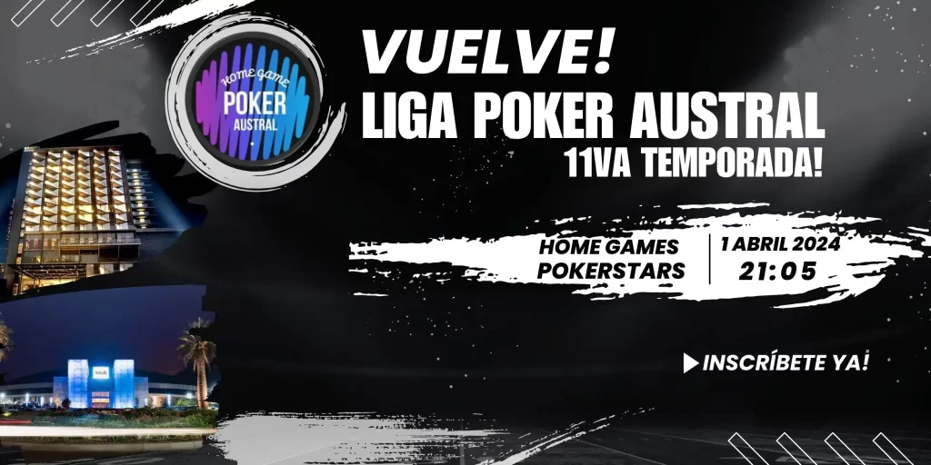 11va temporada de liga poker austral en home games de pokerstars